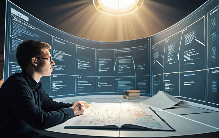 **Prompt 1: The Strategic Blueprint**
A focused individual, illuminated by soft ambient light, meticulously planning their exam journey. They are surrounded by a vast, glowing strategic roadmap, intricately designed with mind maps, flowcharts, and key concepts. In the background, a symbolic lighthouse beam cuts through a subtle mist, guiding the path forward, representing clarity amidst a broad, initially daunting academic landscape. The atmosphere is one of intellectual pursuit and strategic foresight.