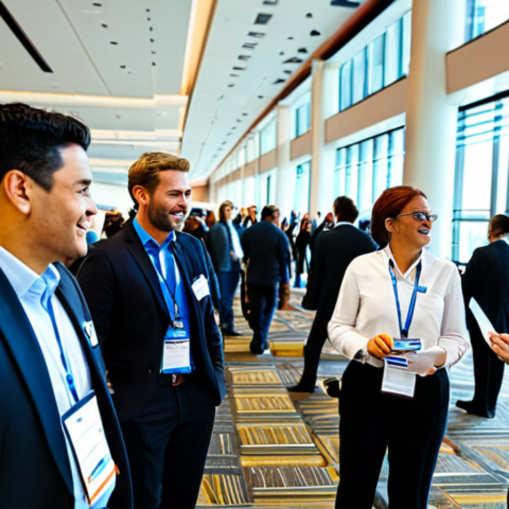 **

A diverse group of people attending a property management conference in a modern convention center.  Several attendees are actively networking, exchanging business cards, and engaged in conversation.  Banners in the background showcase industry certifications like CPM and RPM.  Everyone is fully clothed in professional attire. The environment is well-lit and bustling with activity, conveying a sense of learning and connection. Safe for work, appropriate content, professional setting, perfect anatomy, natural proportions, high quality.

**