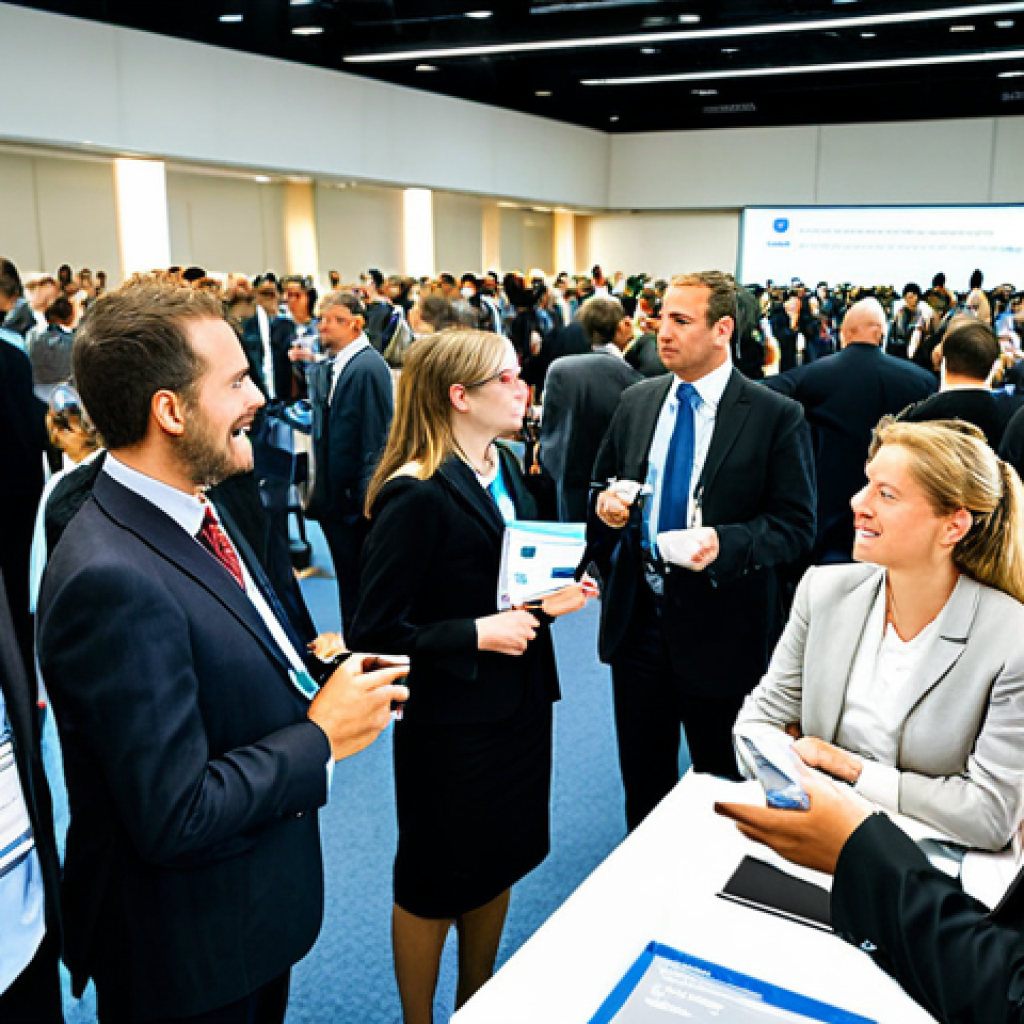 Networking at a Public Administration Conference**

"A well-lit conference hall filled with professionals in modest business attire, networking during a public administration event. Focus on a diverse group of individuals engaging in conversation, exchanging business cards. Background shows conference banners and presentation screens. Safe for work, appropriate content, fully clothed, professional, perfect anatomy, natural proportions, high quality, realistic."

**