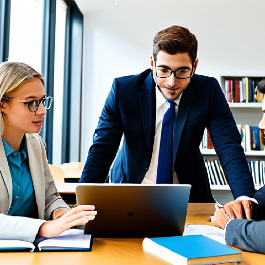 공공관리사 시험 대비를 위한 스터디 그룹 운영 사례 - Collaborative Study Session**

"A group of diverse professionals, fully clothed in business casual a...