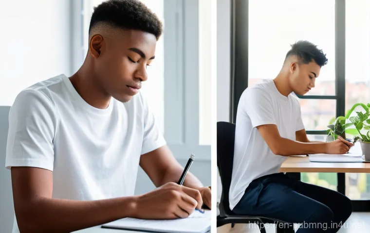 공공관리사 실기시험 준비 과정에서의 교훈 - **Prompt:** A diverse group of three college-aged students (early 20s) are engaged in an animated di...