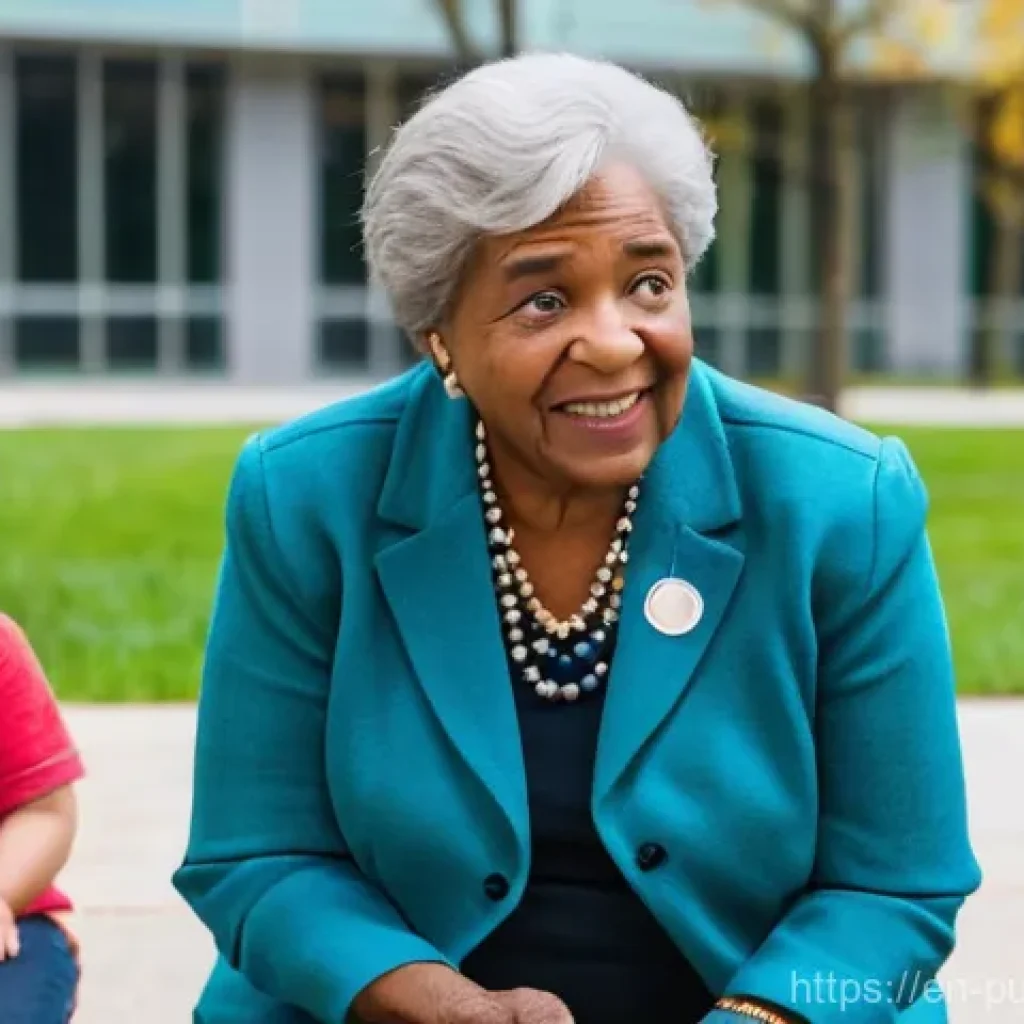 공공관리사로서의 자기 PR 방법 - **Prompt:** A diverse group of community members, including a grandmother holding a toddler in a cle...