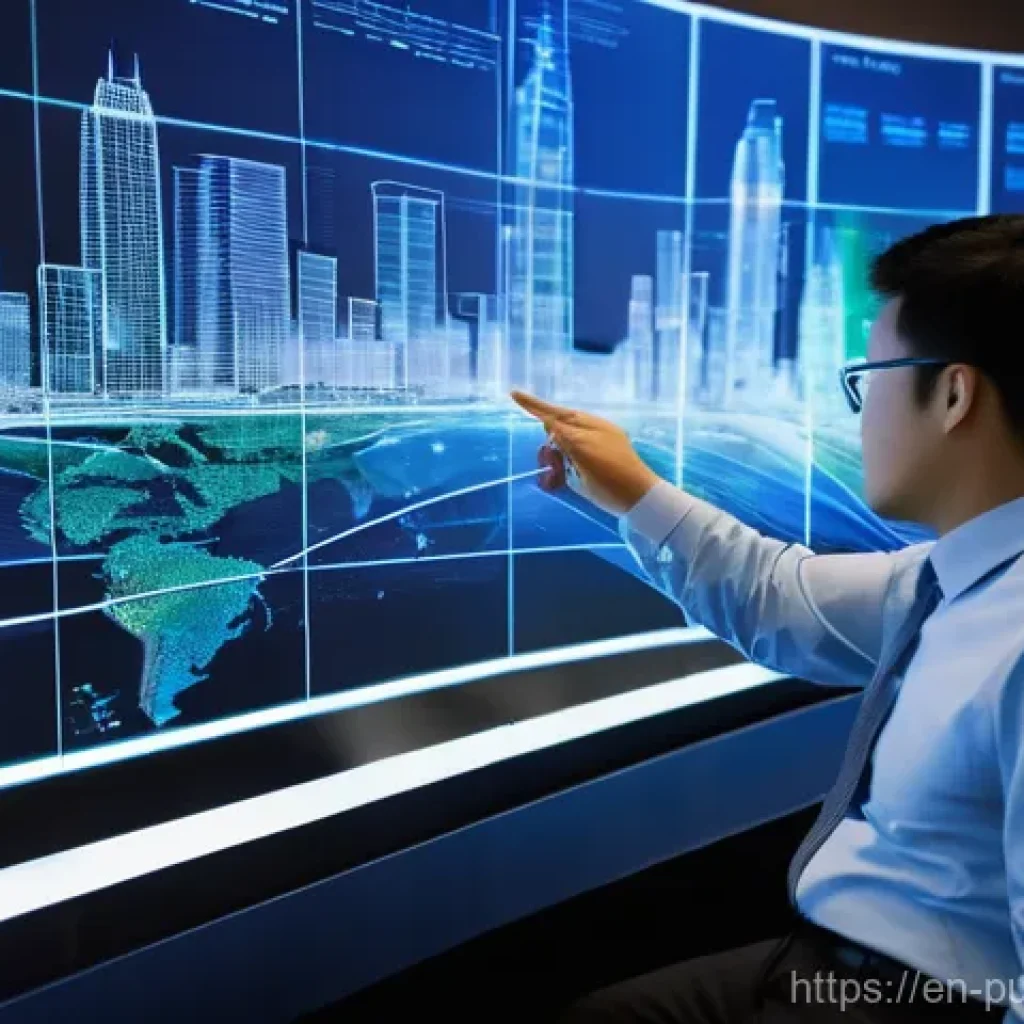 공공관리사 시험을 준비하는 데 도움되는 강의 - **Prompt:** A dynamic, brightly lit control center for a "smart city." Diverse public service profes...