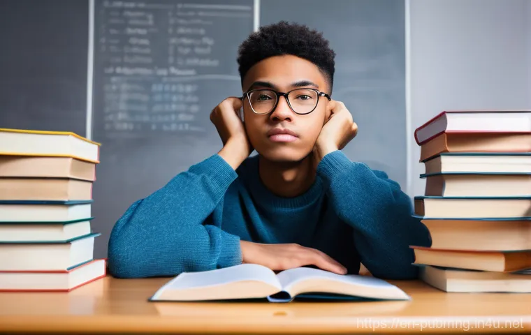 공공관리사 시험 준비 중 자주 겪는 문제 - Image Prompt 1: Conquering the Overwhelm**