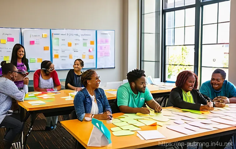 공공관리사 실무 사례 분석과 교훈 - **Community-Driven Urban Revitalization Workshop:**
A vibrant and diverse group of citizens, inc...