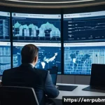 공공관리사 관련 직무별 연봉 비교 - **Prompt:** A dynamic, wide-angle shot inside a modern, well-lit government office building. The sce...