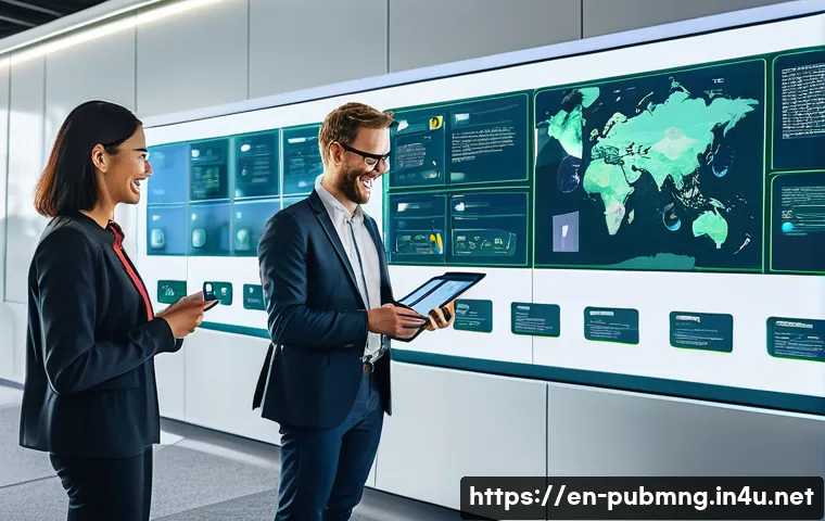 공공관리사 필기시험에서 자주 출제되는 주제 - **Prompt: Digital Transformation in Public Service**
A vibrant, ultra-modern government office i...