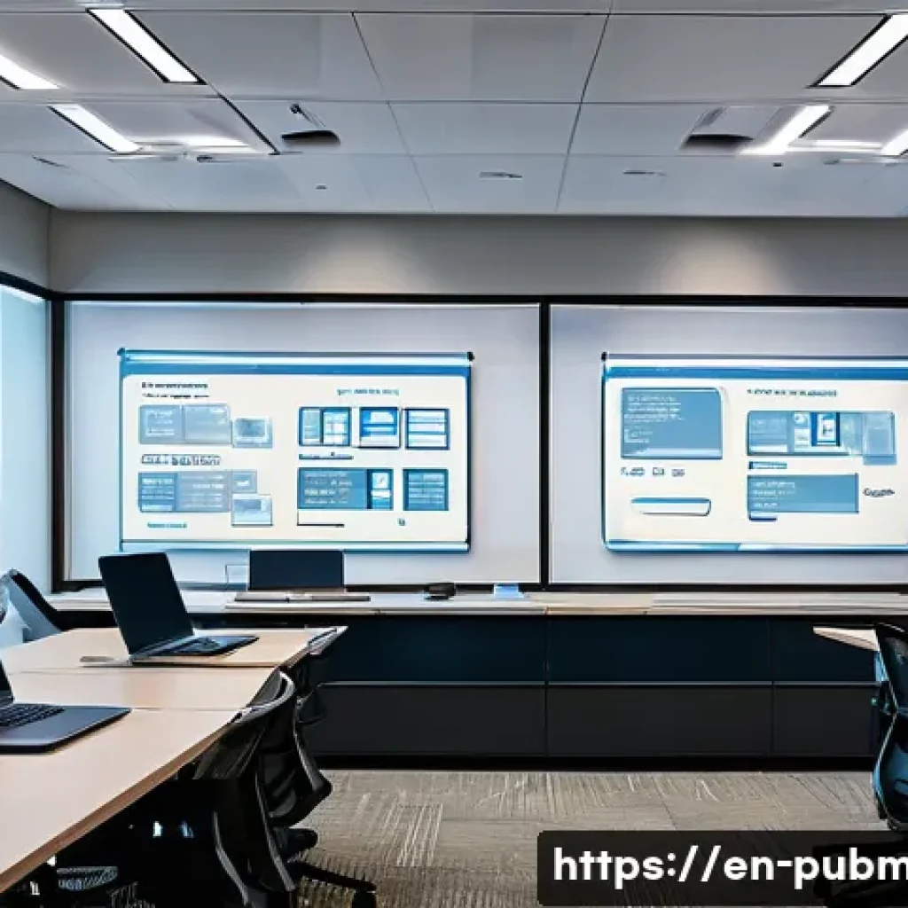 공공관리사와 관련된 최신 연구 주제 - Photorealistic interior of a mid‑sized U.S. city hall IT operations room during a daytime working se...