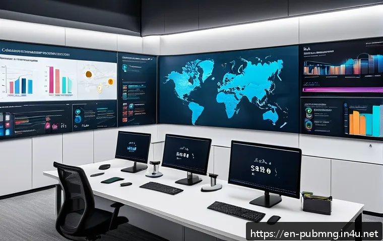 공공관리사와 관련된 최신 트렌드와 연구 주제 - A modern government office featuring a diverse group of professionals collaborating around transpare...