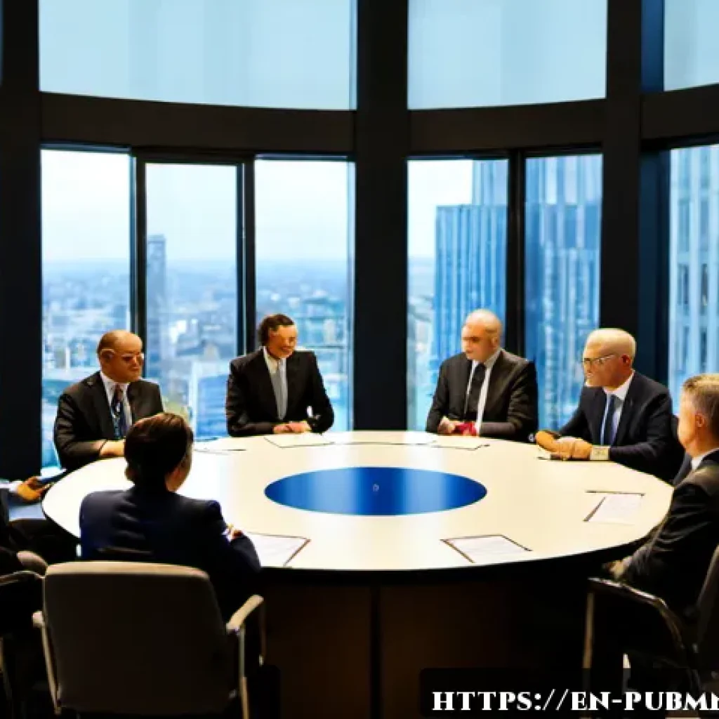 공공관리사 자격증의 글로벌 인정도와 활용 가능성 - Photorealistic international public-sector conference in a modern glass-walled civic center, a diver...