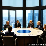 공공관리사 자격증의 글로벌 인정도와 활용 가능성 - Photorealistic international public-sector conference in a modern glass-walled civic center, a diver...