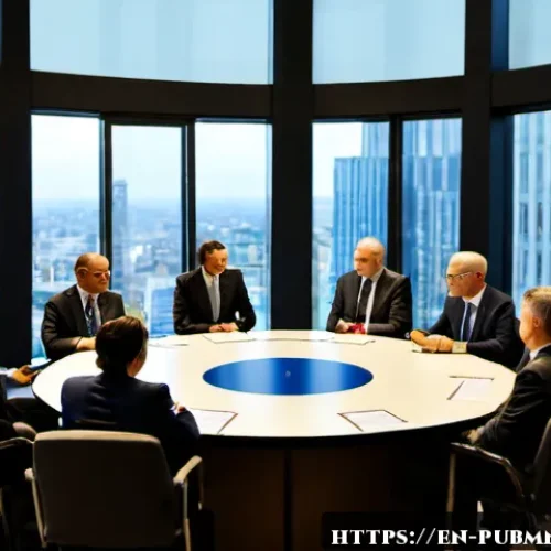 공공관리사 자격증의 글로벌 인정도와 활용 가능성 - Photorealistic international public-sector conference in a modern glass-walled civic center, a diver...